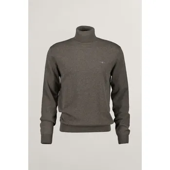 Pánský svetr ROLÁK GANT CTN/WO ROLLNECK DARK HAZELNUT MELANGE