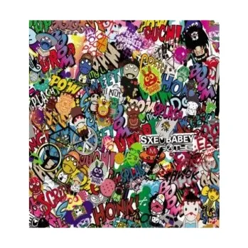 Polep vozidla Stickerbomb TLK-097 auto wrap fólie 152x1000cm - interiér/exteriér