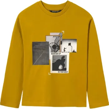 MAYORAL chlapecké tričko basket DR okrová vel. 160 cm