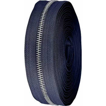 Zip kovový No 5 metráž, barva 330 modrá tmavá