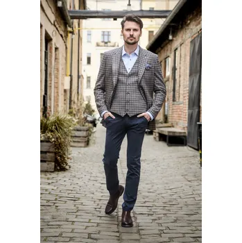 Pánské sako Pánské sako Barva: Hnědá, Velikost: 60, Střih: SLIM FIT