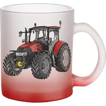 CASE IH Farmall 115U Pro skleněný hrnek traktor (hrneček s traktorem matné sklo )