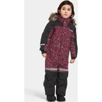 dívčí zimní kombinéza Dětská zimní kombinéza Didriksons Bjarven Grundsund Reflective Wine 120