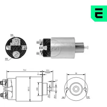 Autoelektrika Elektromagnetický spínač, startér ERA ZM4993