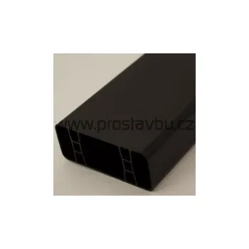 Plotový profil - plastová plotovka 80x32 mm Modular P6058 - 008 palisandr