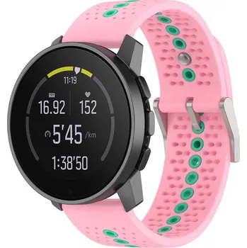 Ostatní příslušenství k chytrým hodinkám VSECHNONAMOBIL 86881 HOLE Silikonový řemínek pro Suunto Race / Suunto Race S / Suunto Run růžový