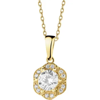 Přívěsek Zlatý přívěsek se zirkony - AP539-4165