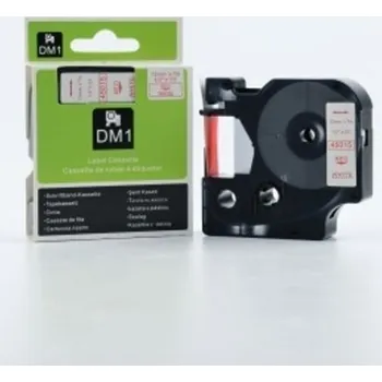 Pásek do tiskárny Naplnka Kompatibilní páska s Dymo 45015 / S0720550, 12mm x 7m, červený tisk