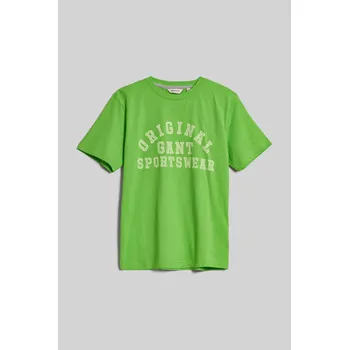 Dívčí tričko TRIČKO GANT ORIGINAL SPORTSWEAR T-SHIRT SLIME GREEN
