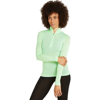 Dámské oblečení Dámské merino tričko s dlouhým rukávem ICEBREAKER Wmns 175 Everyday LS Half Zip, Glass velikost: M