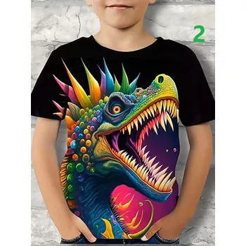 Dětské tričko s celoplošným potiskem - Dinosaurus (14 motivů) Motiv: 2 (S35TX3667), Velikost: 110