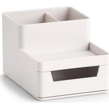 Zeller Untesil plastový organizér na psací stůl 11,2 x 15,5 x 9,5 cm bílý
