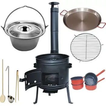 kotlíky Kotlíkový set Párty 3 v 1 nerez 1,2 LUX 36 cm FULL (gulášová souprava pro zahradní párty)