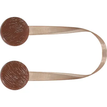 Příslušenství pro záclonu a závěs Magnetická spona na závěsy Zebra - hnědá