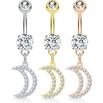 Piercing Piercing do pupíku Půlnoční Měsíc