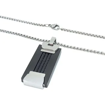 Náhrdelník Šperky Jan Kos Jan Kos jewellery Řetízek s přívěskem z oceli 12117363