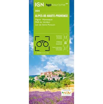 IGN mapa Alpes-de-Haute-Provence - Digne Manosque PNR Verdon 1:100 t.