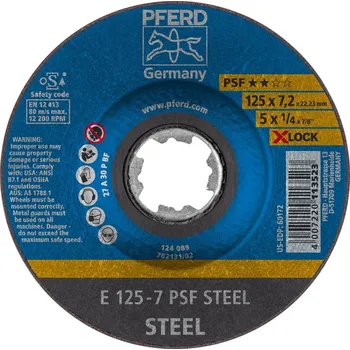 Brusný kotouč Hrubovací kotouč psf x-lock steel 125x7 mm pferd 62011125