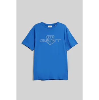 TRIČKO GANT LOGO SS T-SHIRT RICH BLUE