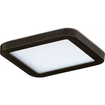 Bodové svítidlo Bodové světlo Slim 9 Square 3000K Ip44 černé do sádrokartonu