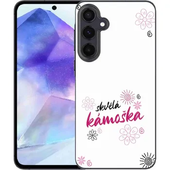 Pouzdro na mobilní telefon Gelový kryt mmCase na Samsung Galaxy A55 5G - skvělá kámoška bílé pozadí
