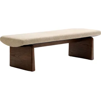 Ořechová lavice Kave Home Topaz 150 cm