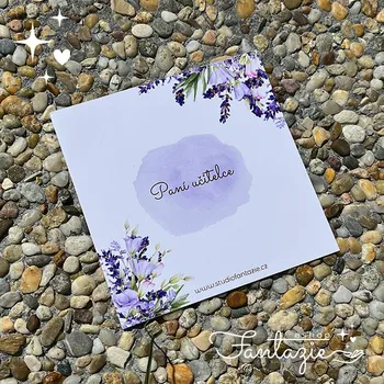 Dárková visačka Atelier Fantazie - Dárková kartička - Paní učitelce