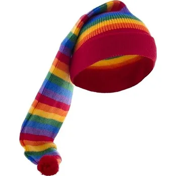 Karnevalový doplněk Funny Fashion Čepice dlouhá duhová