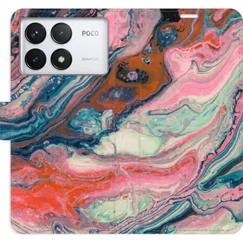 Pouzdro na mobilní telefon Flipové pouzdro iSaprio - Retro Paint - Poco F6 Pro