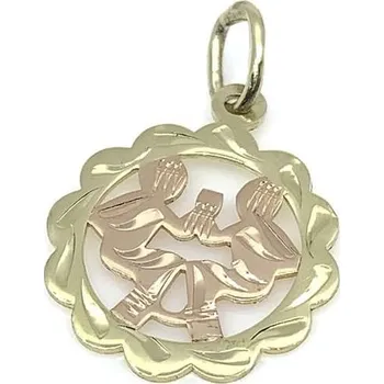 Přívěsek Diante Zlatý přívěsek s motivem blížence 31506131