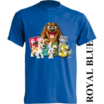 detske-levne-bavlnene-tricko-potisk-zviratka Barva: Royal blue - královsky modrá, velikost: 128