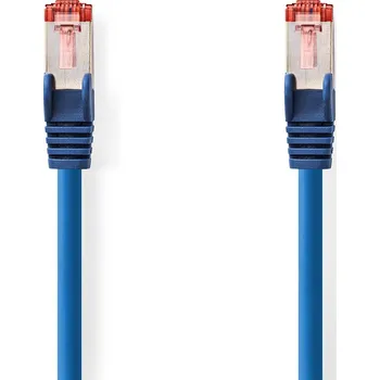 Síťový kabel Nedis síťový kabel S/FTP CAT6, zástrčka RJ45 - zástrčka RJ45, 10 m, LSZH, modrá (CCGL85221BU100)