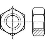 Matice šestihranné přesné dle čsn 1401 m 3 pevnost 5.8 zinek bílý