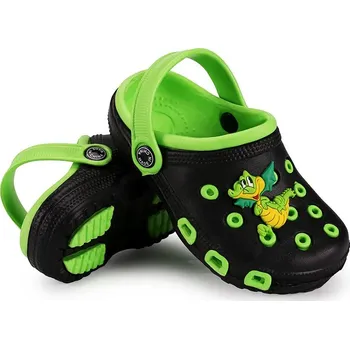 Chlapecké bačkory Dětské letní crocs Barva: Zelená, Velikost: 34