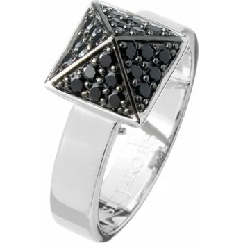 Prsten Dámský prsten Sif Jakobs R1851-1-BK-54 (Velikost 14)