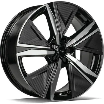 Alu kolo Carbonado Alu Kola Carbonado MUSKETEER 7.5x18 5x108 ET44 Black Front Polished 67.1