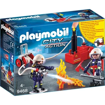 Stavebnice Playmobil Playmobil City Action 9468 Hasiči s čerpadlem a vodní pumpou