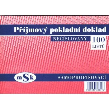 Tiskopis Příjmový pokladní doklad MSK49 bez tabulky nečíslovaný
