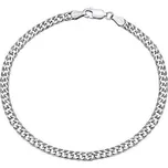 Stříbrný náramek Double Rombo 4mm varianta 22 cm