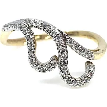 Prsten Diante Zlatý prsten s briliantem AAK2614Y/01