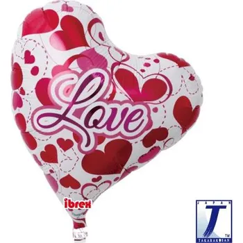 Balónek Balónek srdíčko Love 35 cm t213404