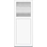 Solid Elements Vedlejší vchodové dveře Easy, 80 P, rozměr vč. zárubně: 880 × 1980 mm, plast, pravé, bílé, prosklené W1EXBCZTK2.0006