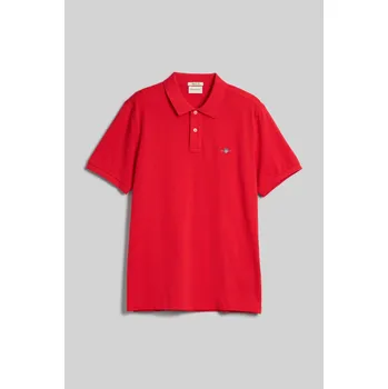 Pánská košile POLOKOŠILE GANT REG SHIELD SS PIQUE POLO BRIGHT RED