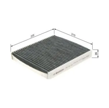 Kabinový filtr Kabinový filtr Volvo C70 II Kabriolet (542) Bosch - 2.4, 2.4i, T5, 2.0D, D3, D4, 2.4D, D -