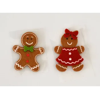 Filcová dekorace - Panáček z perníku - vzor B