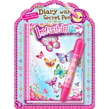 Zápisník List s tajemným perem - motýli