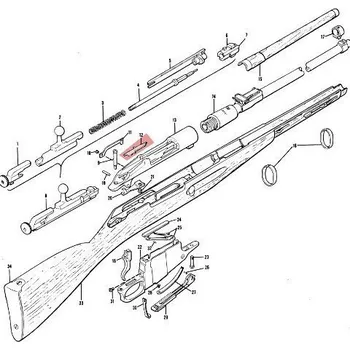 Příslušenství pro sportovní střelbu Mosin 1891/30, 1938, 1944 Vyhazovač