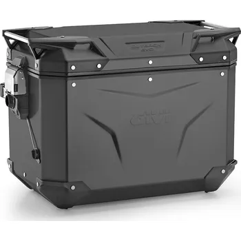 Zavazadlo na motocykl OBKEV48BL černý levý kufr GIVI Trekker Outback EVO SMART hliníkový (boční), bez zámku, 48 ltr.