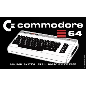 samolepka Samolepka Commodore Keyboard 8,5 x 5cm