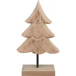 ANDĚL Dřevěný stromek na postavení přírodní 9 x 16 cm